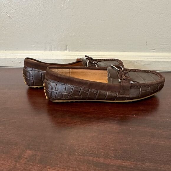 Ralph Lauren leather loafer In brown size 6B new - Picture 7 of 14